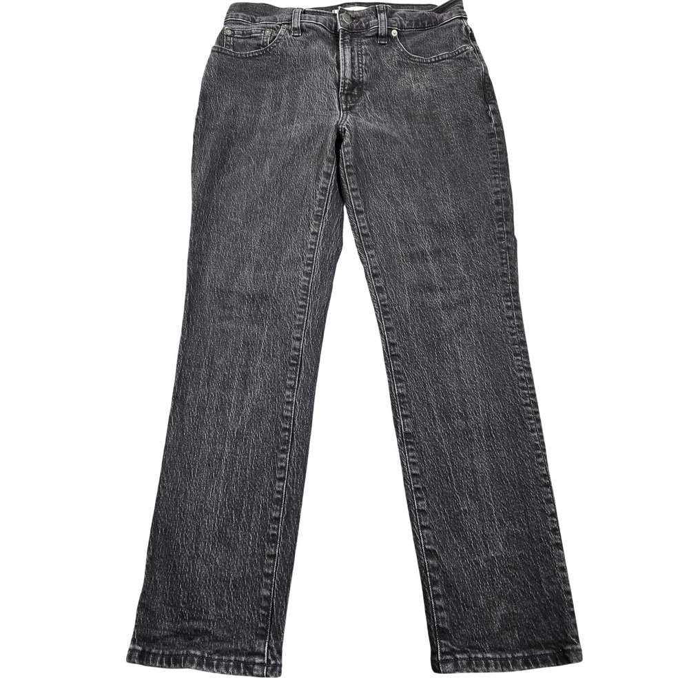 Madewell Mid Rise Perfect Vintage Jeans Womens 28 Charcoal Wash Straight Denim